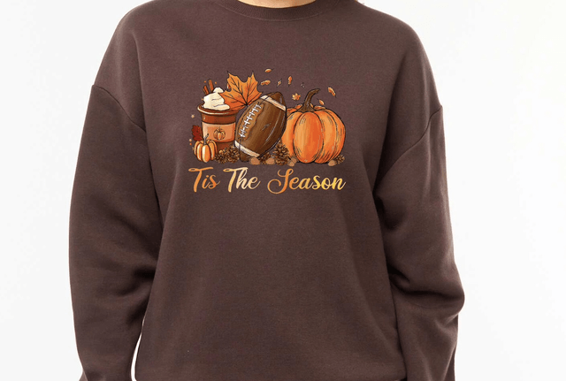 Sweat marron automnale 