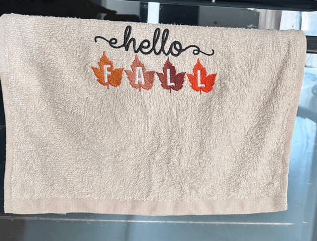 Serviette de Cuisine &quot;Hello Fall&quot; 🍁