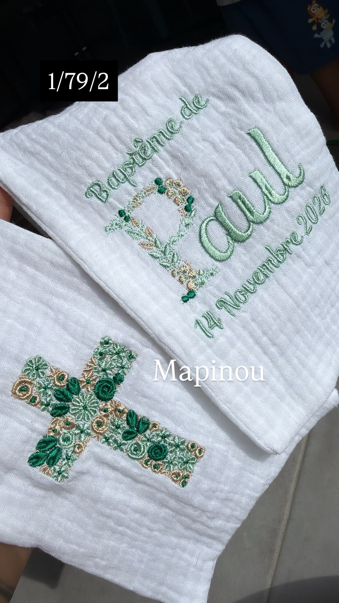 Broderie Mapinou — codes couleur 1/79/2