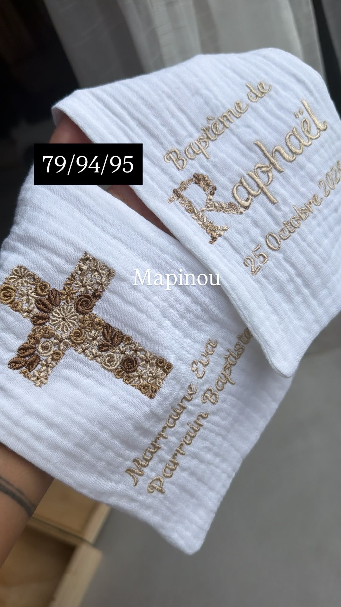 Broderie Mapinou — codes couleur 79/94/95